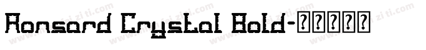 Ronsard Crystal Bold字体转换